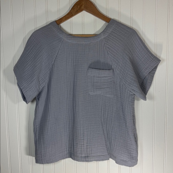 Madewell Lightspun Renwood Button-Back Women’s Top in Lavender, Size Small - Picture 1 of 9